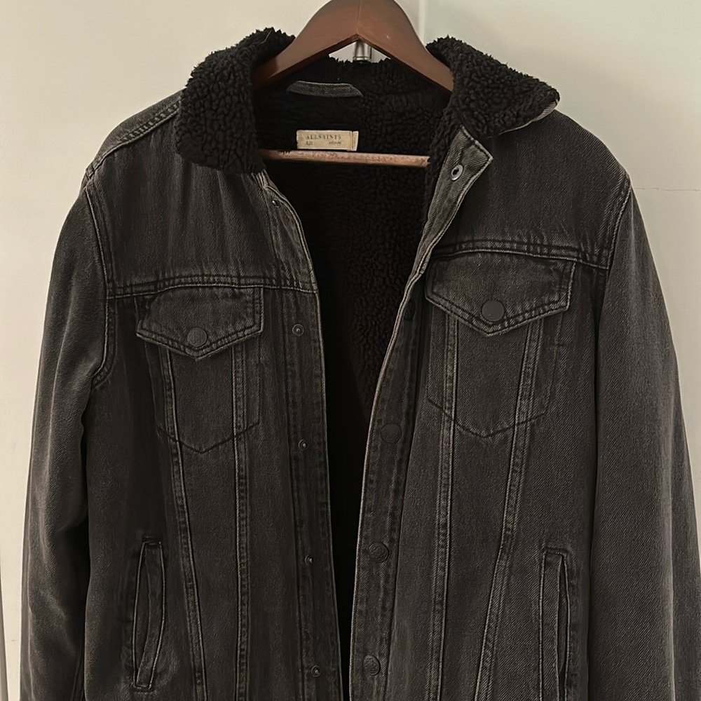 Allsaints Jean Jacket with Shearling Lining Men’s / M